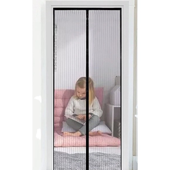 Magnetic Screen Door Versatile Instant Mesh Guard 30x83 - Picture 4 of 8